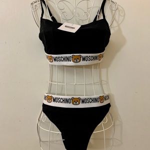 MOSCHINO Bralette and Underwear Set